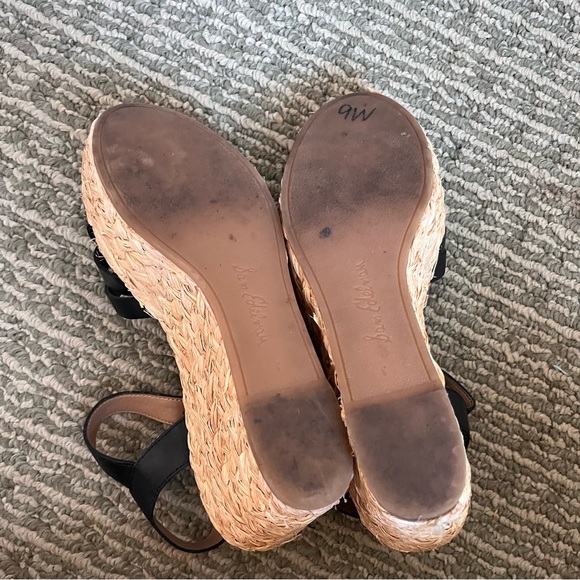 Sam Edelman Womens Black Espadrilles Wedges Sz 8 - Picture 11 of 11